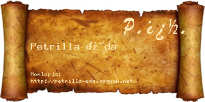 Petrilla Éda névjegykártya